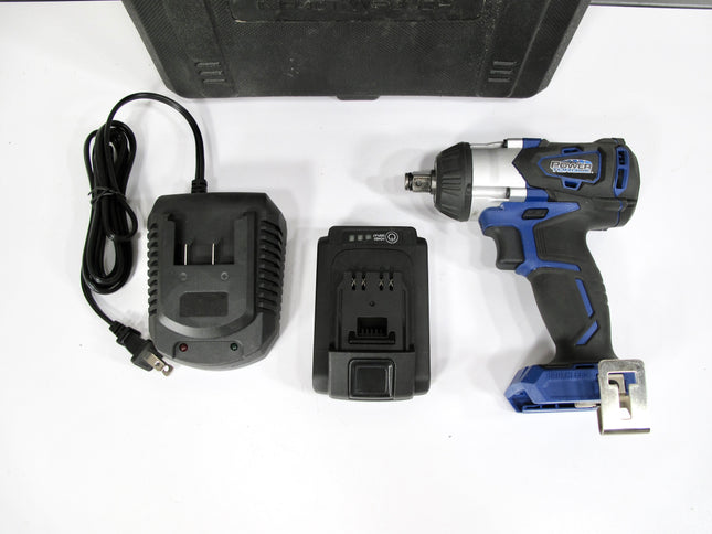 Power Torque PTT0004 20V Brushless 1/2" Lithium-Ion Impact Wrench W/2Ah Battery