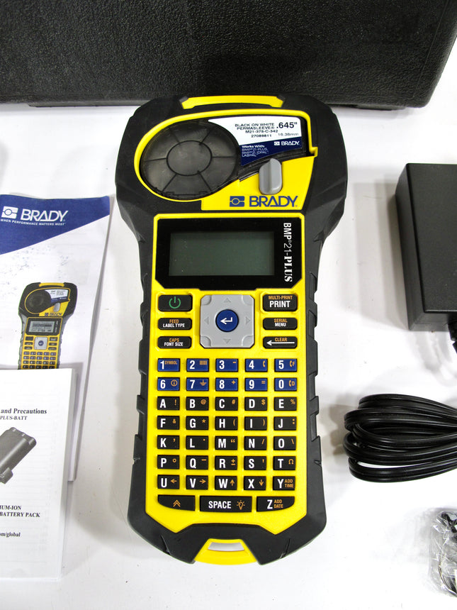 Brady BMP 21-PLUS Label Maker W/ Power Supply And Case