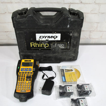 DYMO Rhino 5200 Industrial Label Maker &  Heat Shrink Tube Labeler Bundle