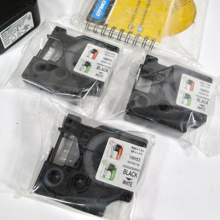 DYMO Rhino 5200 Industrial Label Maker &  Heat Shrink Tube Labeler Bundle