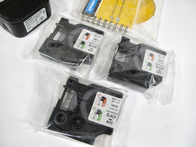 DYMO Rhino 5200 Industrial Label Maker &  Heat Shrink Tube Labeler Bundle