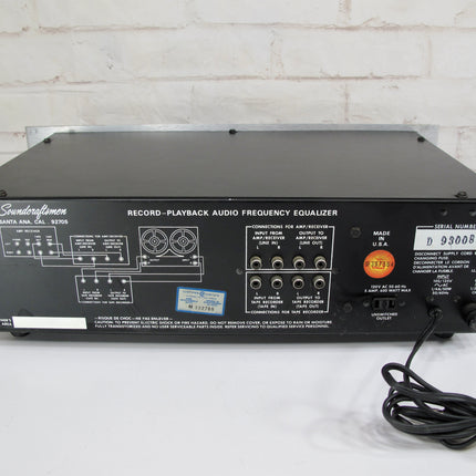 Soundcraftsmen RP2201-R Record-Playback Audio Frequency Equalizer 10 Band EQ