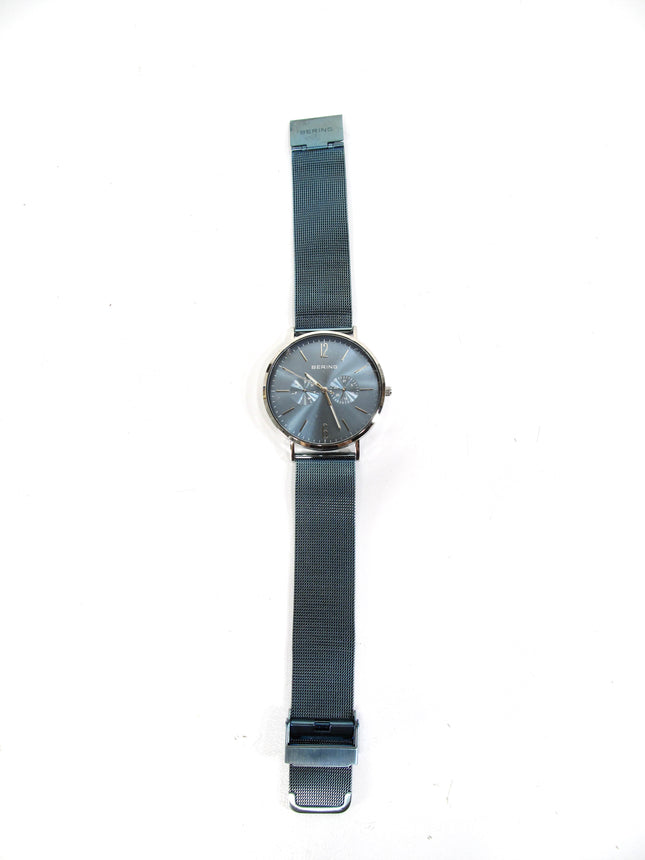 Bering Men's Classic Blue Dial Blue Mesh Watch 19039-327