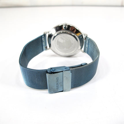 Bering Men's Classic Blue Dial Blue Mesh Watch 19039-327