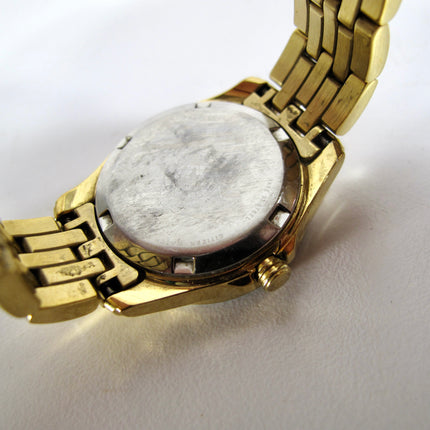Citizen EW1907-78D Eco Drive Silhouette Crystal Gold Tone 28mm 7" Ladies Watch