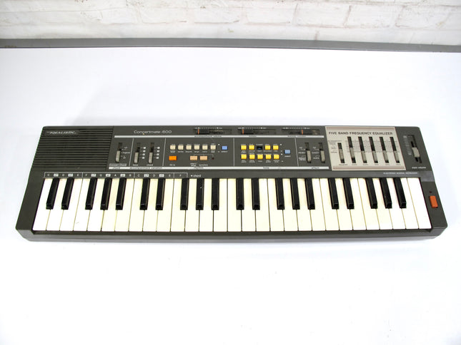 Realistic Concertmate 600 49 Key Portable 1980s Keyboard