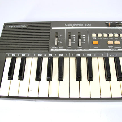 Realistic Concertmate 600 49 Key Portable 1980s Keyboard