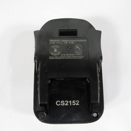 Ridgid R840040 18V Volt 4.0 Ah Max Output Lithium-Ion Battery
