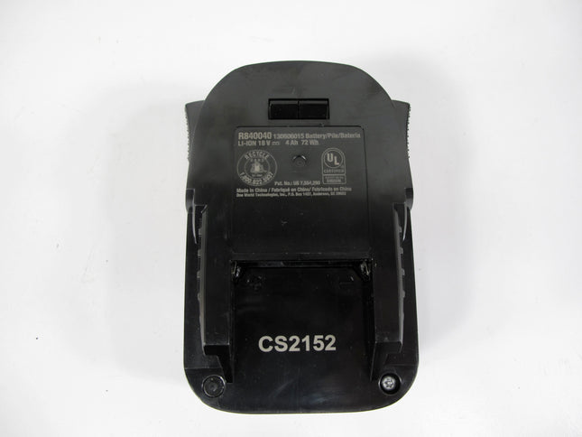 Ridgid R840040 18V Volt 4.0 Ah Max Output Lithium-Ion Battery