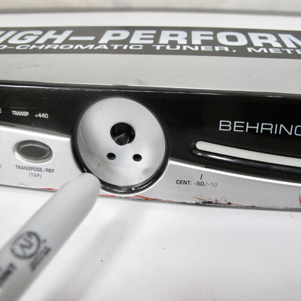 Behringer BTR2000 2-Channel Musical Instrument Auto Chromatic Rack Tuner