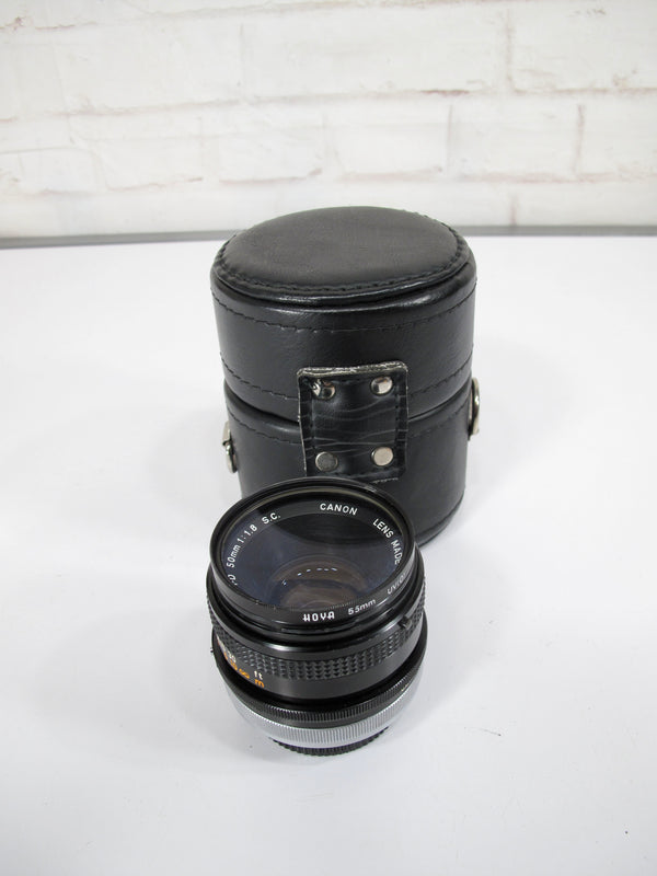 Canon 50mm FD f/1.8 S.C. For FD 35mm SLR Film Camera Lens