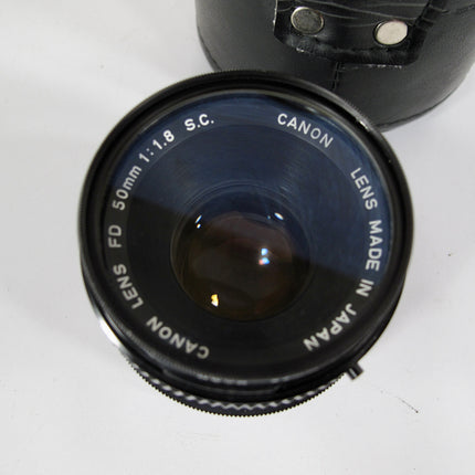 Canon 50mm FD f/1.8 S.C. For FD 35mm SLR Film Camera Lens