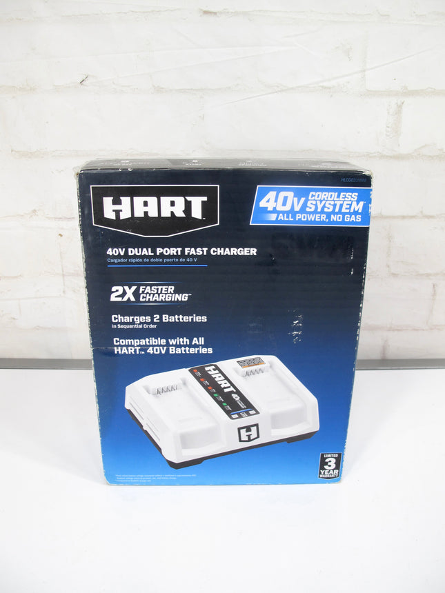 HART HLCG031VNM 40-Volt Dual Port Fast Charger for HART 40V Batteries