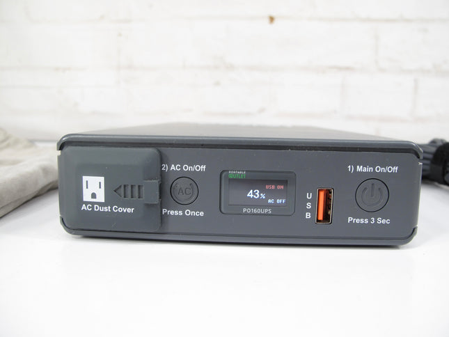 Portable Outlet PO160UPS Uninterruptible Battery 159W 110-240V UPS -Rechargeable