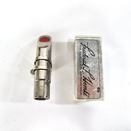 Bari 4 Nickel Plated Metal Alto Sax Mouthpiece and Ligature