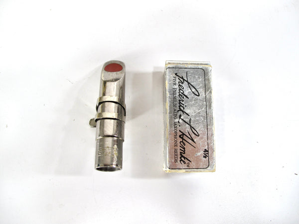 Bari 4 Nickel Plated Metal Alto Sax Mouthpiece and Ligature