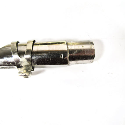 Bari 4 Nickel Plated Metal Alto Sax Mouthpiece and Ligature