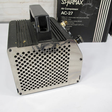 Sparmax AC-27 Air Compressor Airbrush Orange Tested 120 Volt 2.3 Amps