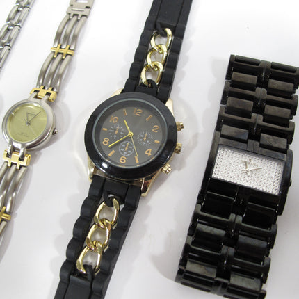11 Piece Quartz Wristwatch Lot Fossill Invicta Guess Skagen Anne Klein Relic
