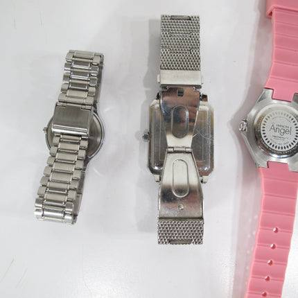 11 Piece Quartz Wristwatch Lot Fossill Invicta Guess Skagen Anne Klein Relic