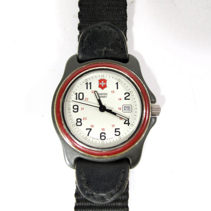Swiss Army Vintage Ladies Day/Date Water Resistant Quartz Nylon Strap Watch