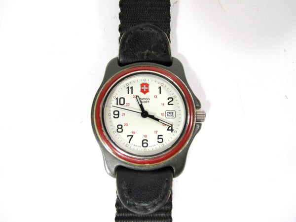 Swiss Army Vintage Ladies Day/Date Water Resistant Quartz Nylon Strap Watch