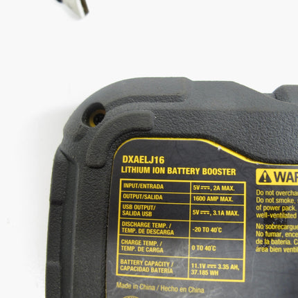 DeWalt DXAELJ16 1600 Peak Amp Jump Starter Battery Booster w/USB Power Station