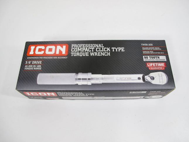 ICON TE38-200. 56614 3/8" Compact Click-Type Torque Wrench