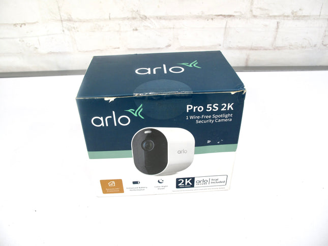 Arlo Pro 5S 2K Indoor/Outdoor Wire-Free Spotlight Security Camera