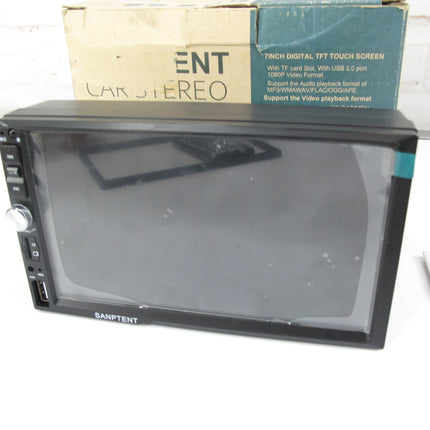 Sanptent 7660 Double Din 7 Inch HD Touchscreen Car Stereo