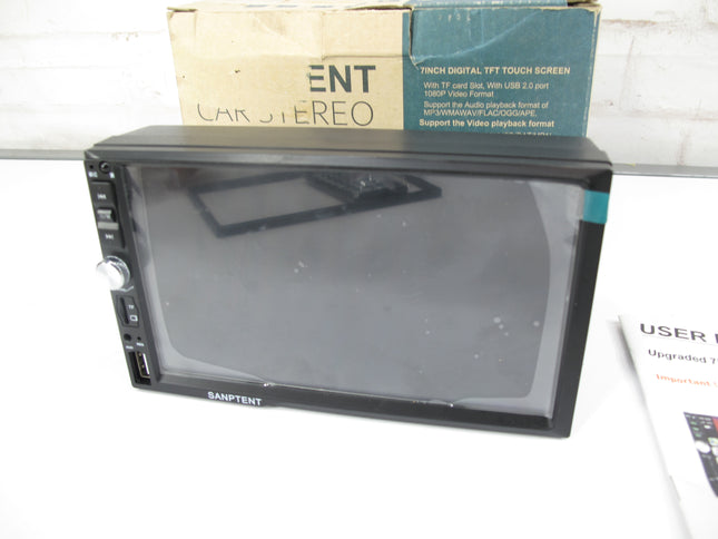 Sanptent 7660 Double Din 7 Inch HD Touchscreen Car Stereo