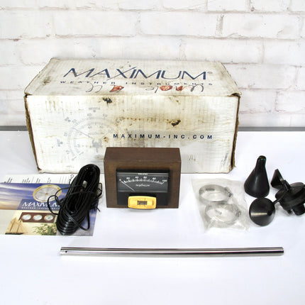Maximum Sirocco Analog Wind Gauge Self Powered Windspeed Meter