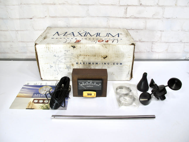Maximum Sirocco Analog Wind Gauge Self Powered Windspeed Meter