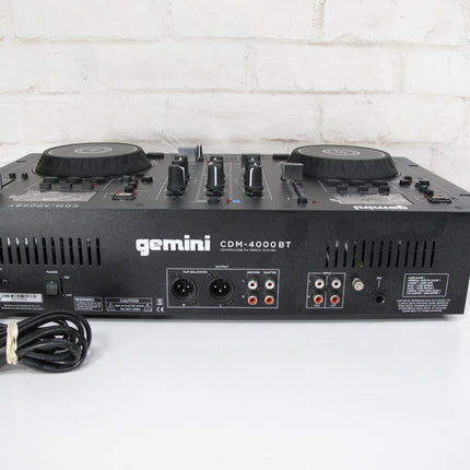 Gemini CDM-4000BT Dual DJ CD/USB Media Player with Bluetooth + Mixer