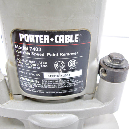 Porter Cable 7403 Variable Speed Paint Remover Made in USA For Lap/Clap Siding