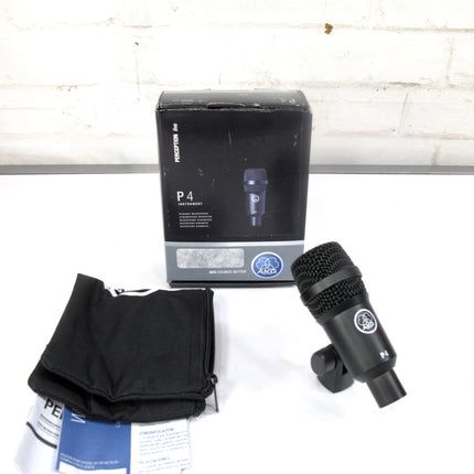 AKG Perception P4 Cardioid Dynamic Instrument Microphone - Guitar Amp and Drum Mic