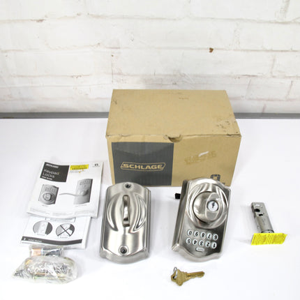 Schlage BE365 CAM 619 Camelot Keypad Deadbolt Electronic Keyless Entry Lock