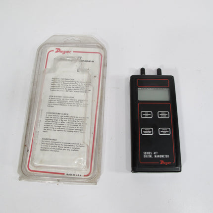 Dwyer Series 477-0-FM Handheld Digital Manometer 477-3-FM0-200.00 in W.C 30 PSI