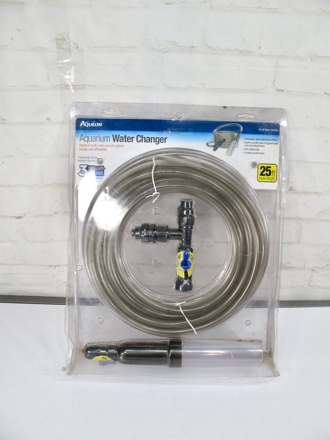 Aqueon Fish Tank Aquarium Gravel Vacuum Water Changer Siphon 25ft Hose 06089
