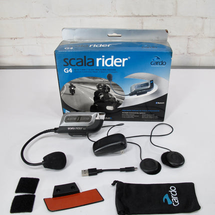 Cardo Scala Rider G4 PowerSet Intercom Communication Wireless Audio System