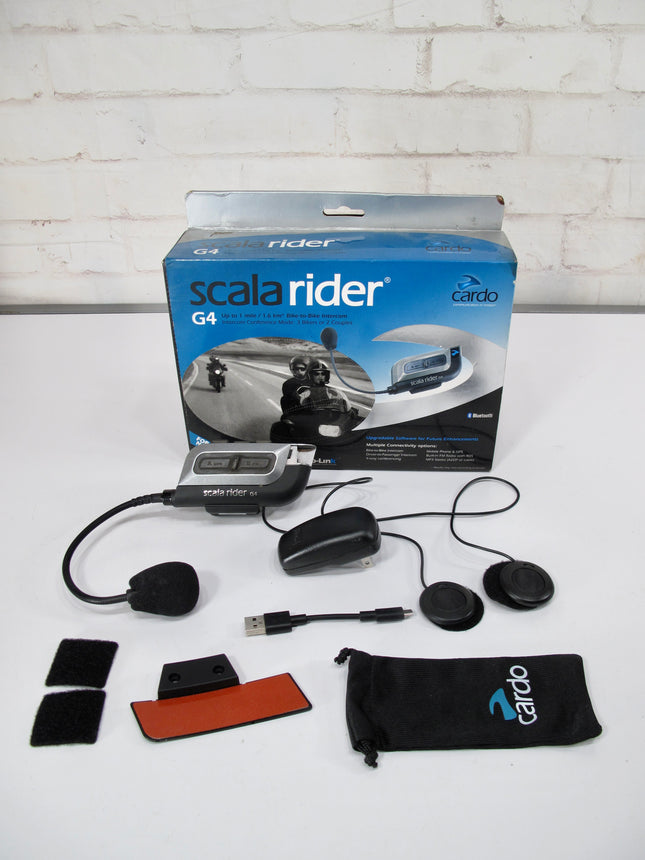 Cardo Scala Rider G4 PowerSet Intercom Communication Wireless Audio System