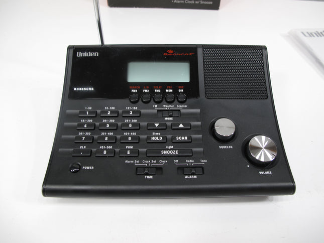 Uniden Bearcat BC365CRS Scanner 500 Channels FM Radio Weather Alert Clock