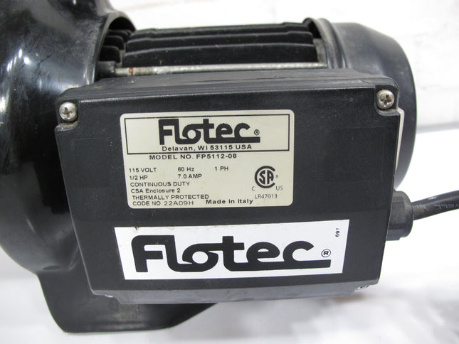 Flotec FP5112-08 Portable Electric  Utility Transfer/Pressure Boost Pump, 1/2 HP