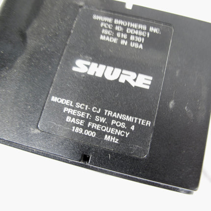 Shure SC1-CJ 189.900 MHz VHF Wireless Tansmitter with  Audio-Technica PRO 70 Microphone