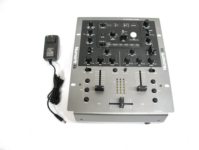 Numark X6 DJ Mixer 2 Channel 24 Bit Digital Scratch Mixer with Effects