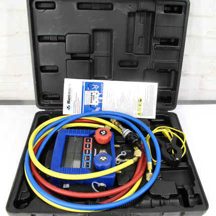 Mastercool 99661-A HVAC Digital 2-Way Manifold With Vacuum Gauge Hoses