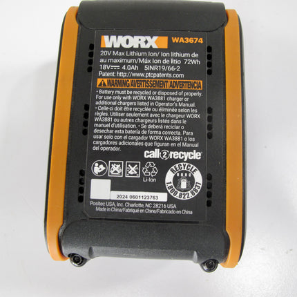 Worx WA3674 20V Power Share PRO 4.0Ah Battery