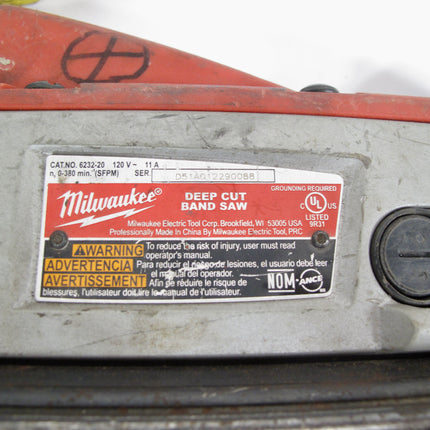 Milwaukee 6232-20 Variable Speed Heavy Duty Deep Cut Corded Band Saw