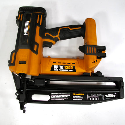 Freeman PE20VFN64 20V Cordless 16-Gauge 2-1/2" Straight Finish Nailer Nail Gun