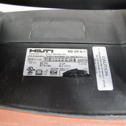 Hilti DD VP-U 120V Corded Vacuum Pump For Diamond Drilling Systems
